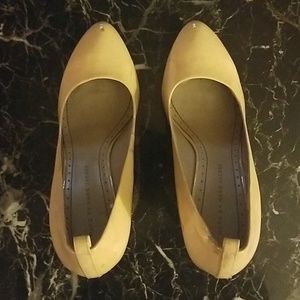 Marc by Marc Jacob's Nude Leather Wedge